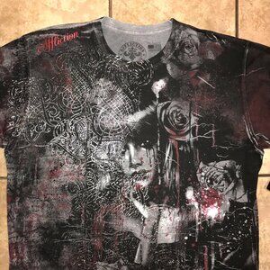 Men's Affliction Short Sleeve T-shirt-Size 3XL